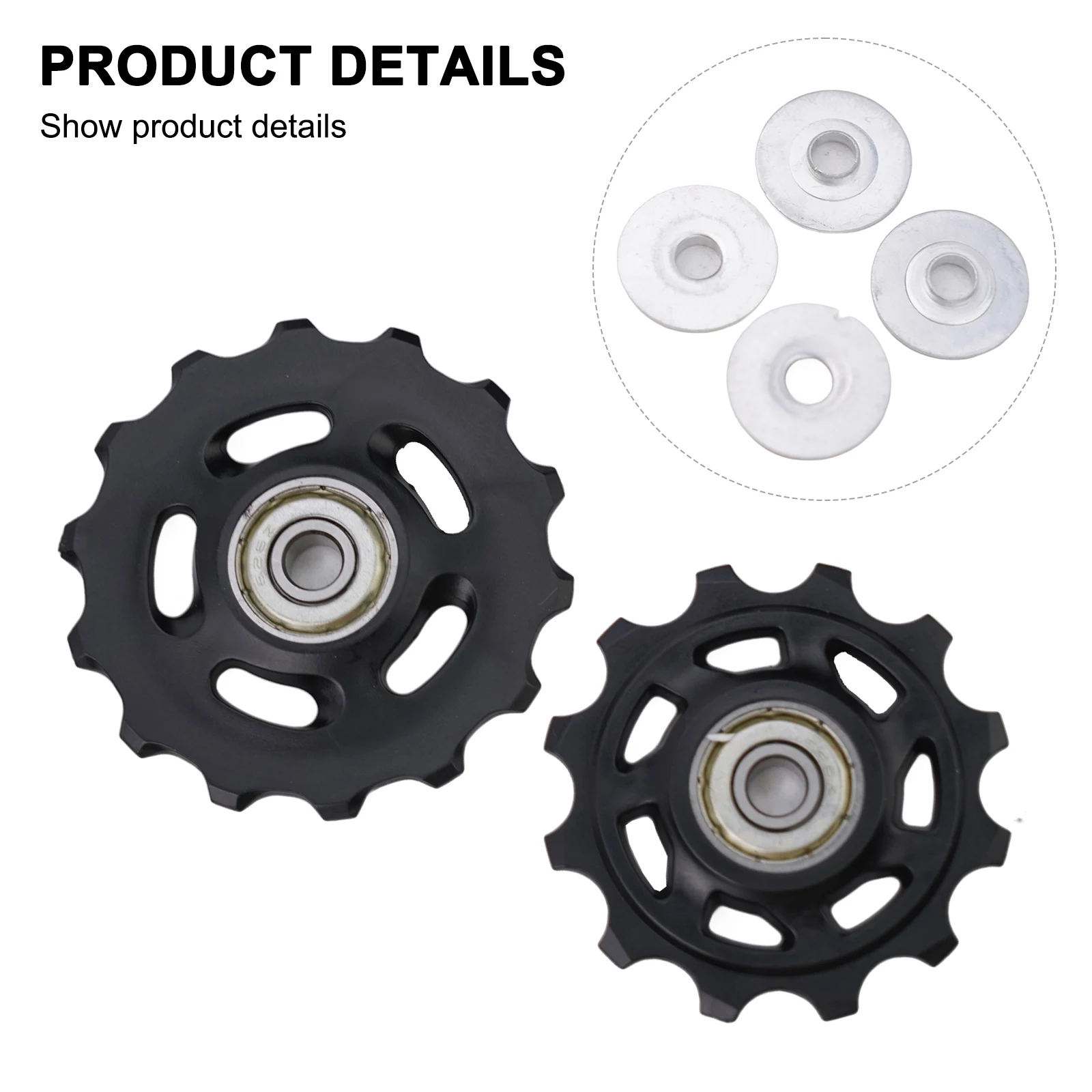 

Bike Bicycle Rear Derailleur Wheel Pulley Wheel 12T 14T For 9/10/11 Speed Road Bike Rear Derailleur Pulley Roller Repair Kit