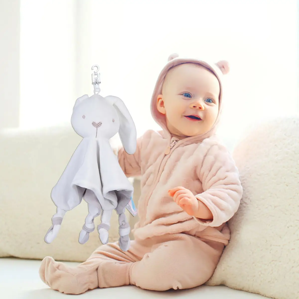 Serviette apaisante pour bébé, 1 pièce, couverture réconfortante en coton doux à motif Animal, adaptée aux nourrissons, couette Durable et sûre pour bébé