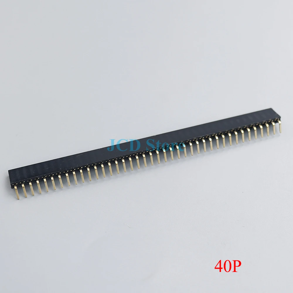 10pcs 1x 40 Pin 2.54 mm Right Angle Single Row Pin Header Male 90 degrees Needle Connector