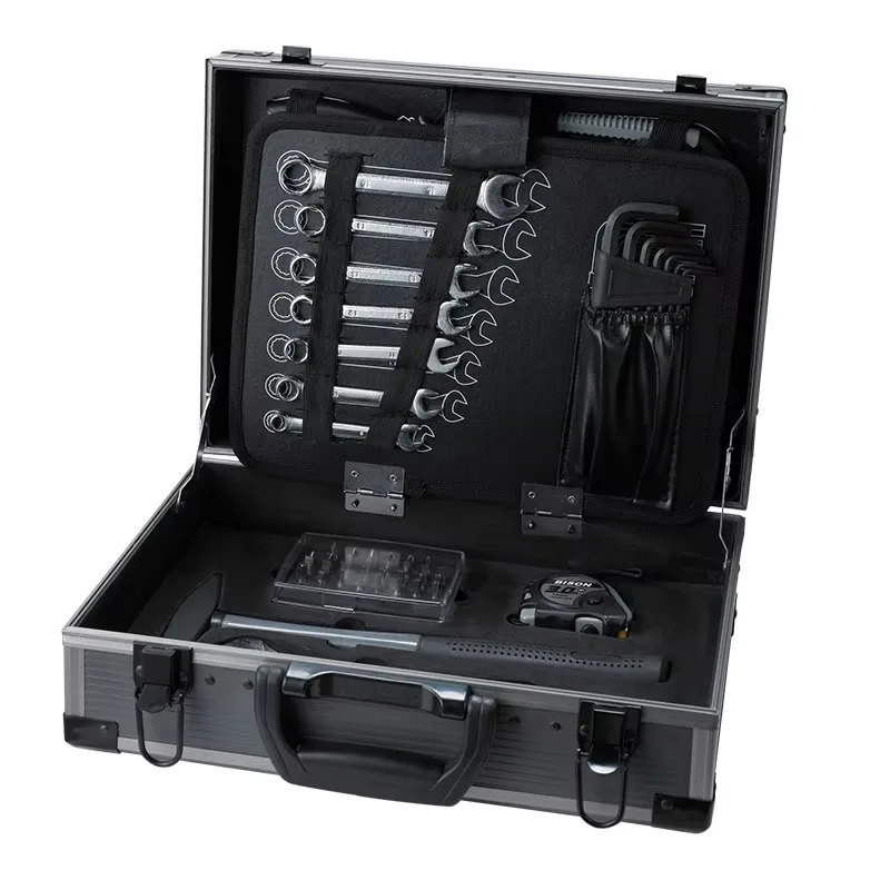 

Portable Hand-Powered OEM Customizable 63-Piece Multi-functional Combination Hardware Toolbox Upper Double-Layer Hard Case