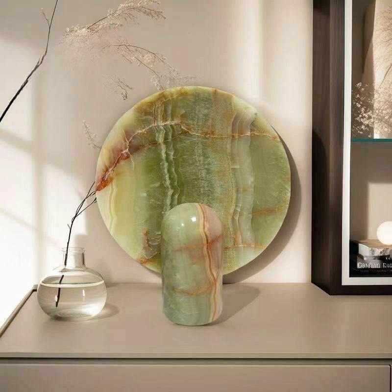 Wabi-Sabi Minimalist American Table Lamp Marble Designer Post-Modern Lamp for Living Room Study Bedroom