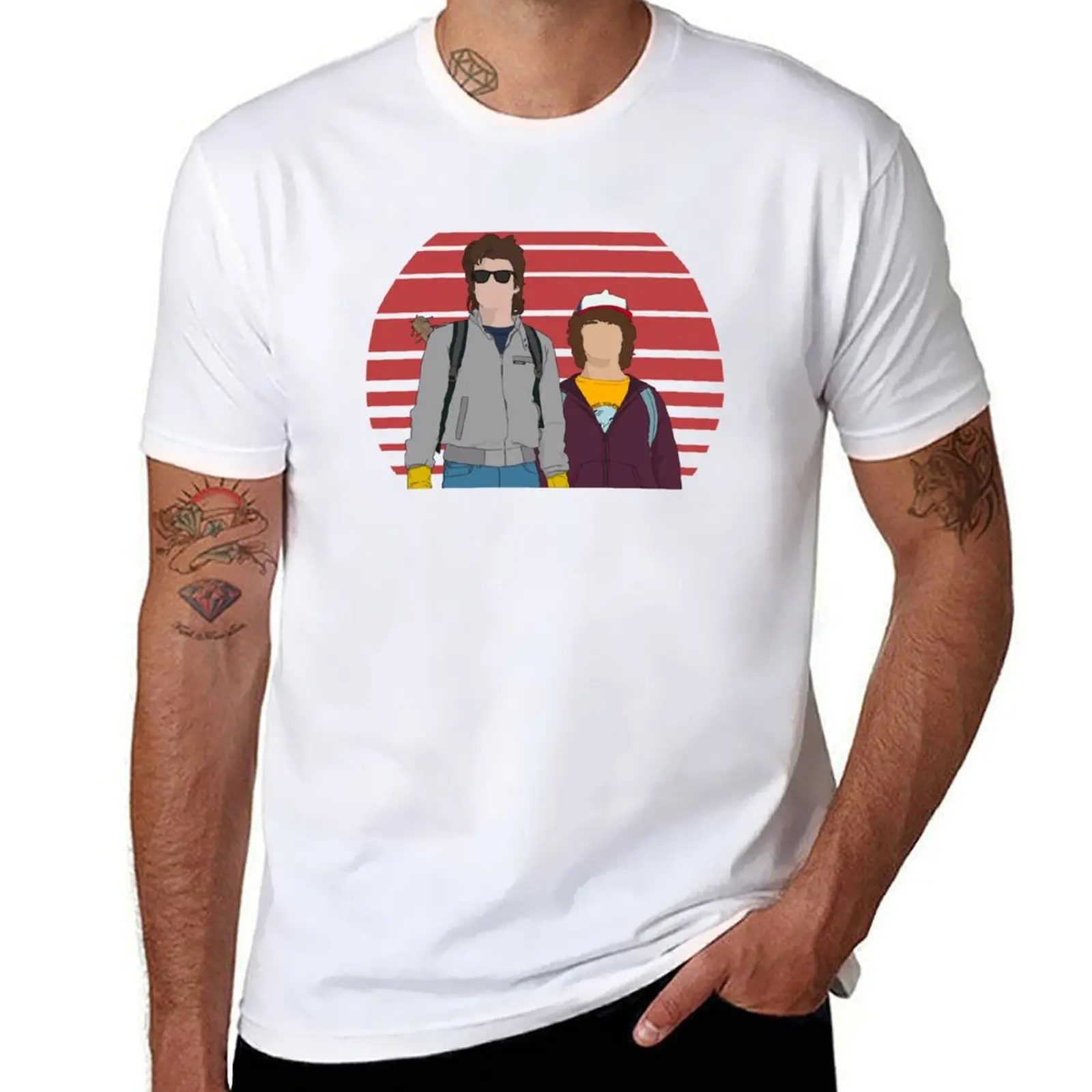 Steve and Dustin Design T-Shirt man t shirts for men funny t shirts man T-Shirt