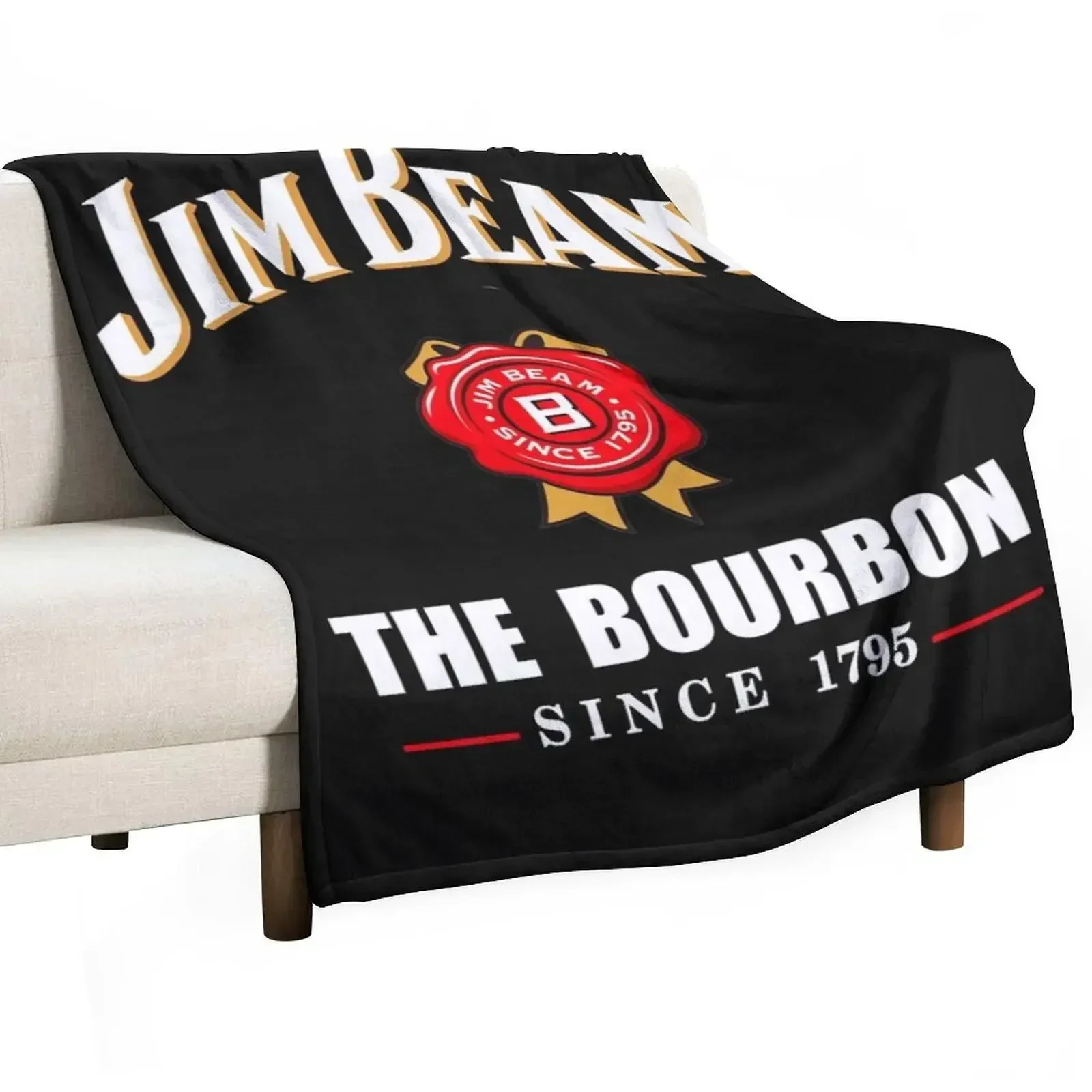 Jim Beam Classic Classic T-Shirt Throw Blanket Luxury Loose Blankets