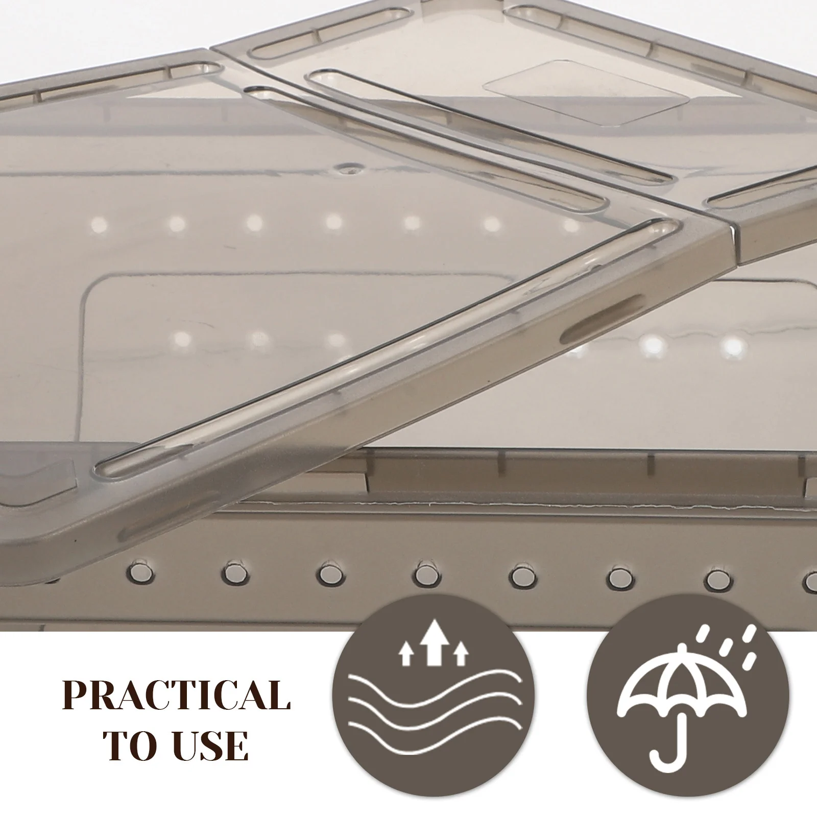 

Plastic Reptile Box Terrarium Safe Durable Small Lightweight Pet Breeding Box for Crabs Spiders Small Turtles Insects