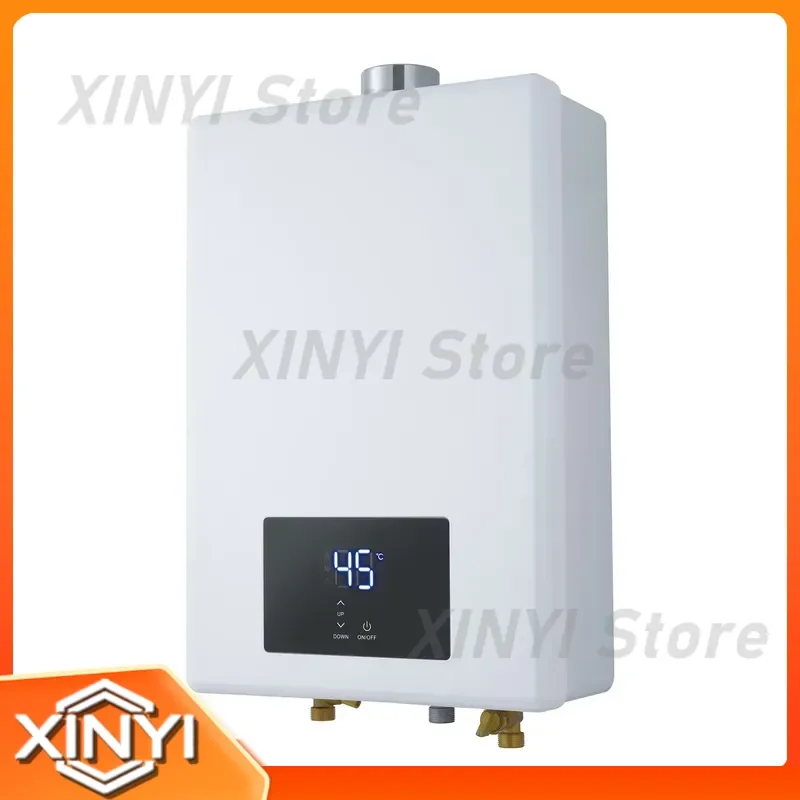24L Min Natural Gas Water Heater Large Capacity Indoor Outdoor Copper Heat Exchanger Low NOx 56mg kWh For Households