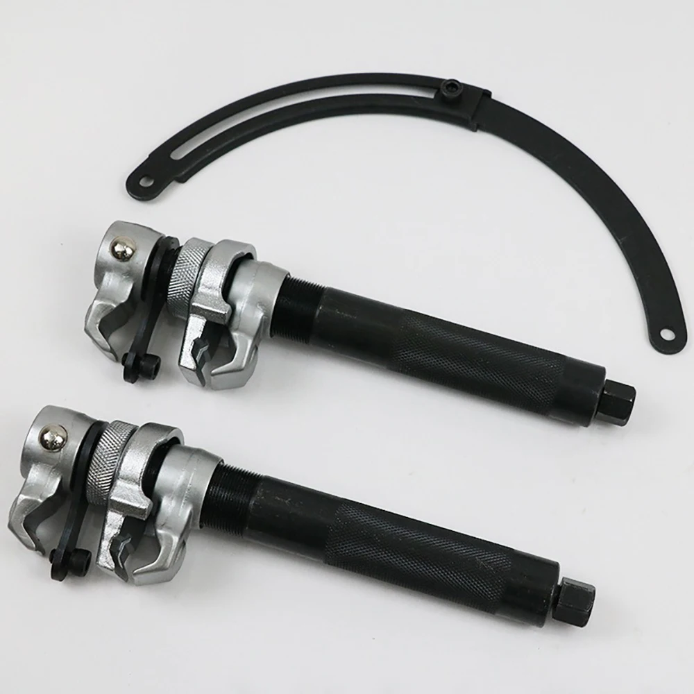 EAFC 3pcs Suspension Heavy Duty Coil Spring Compressor Handheld Tool Set Shock Absorber Spring Disassembly Tool