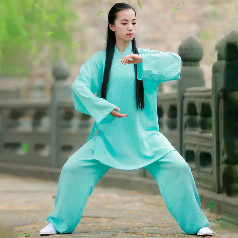 Chinese Wudang Taoist Kung Fu Uniform Clothes High-grade Tai Chi Robe Shaolin Buddhist Monk Robes Martial Arts Kungfu Linen Set - Image 3