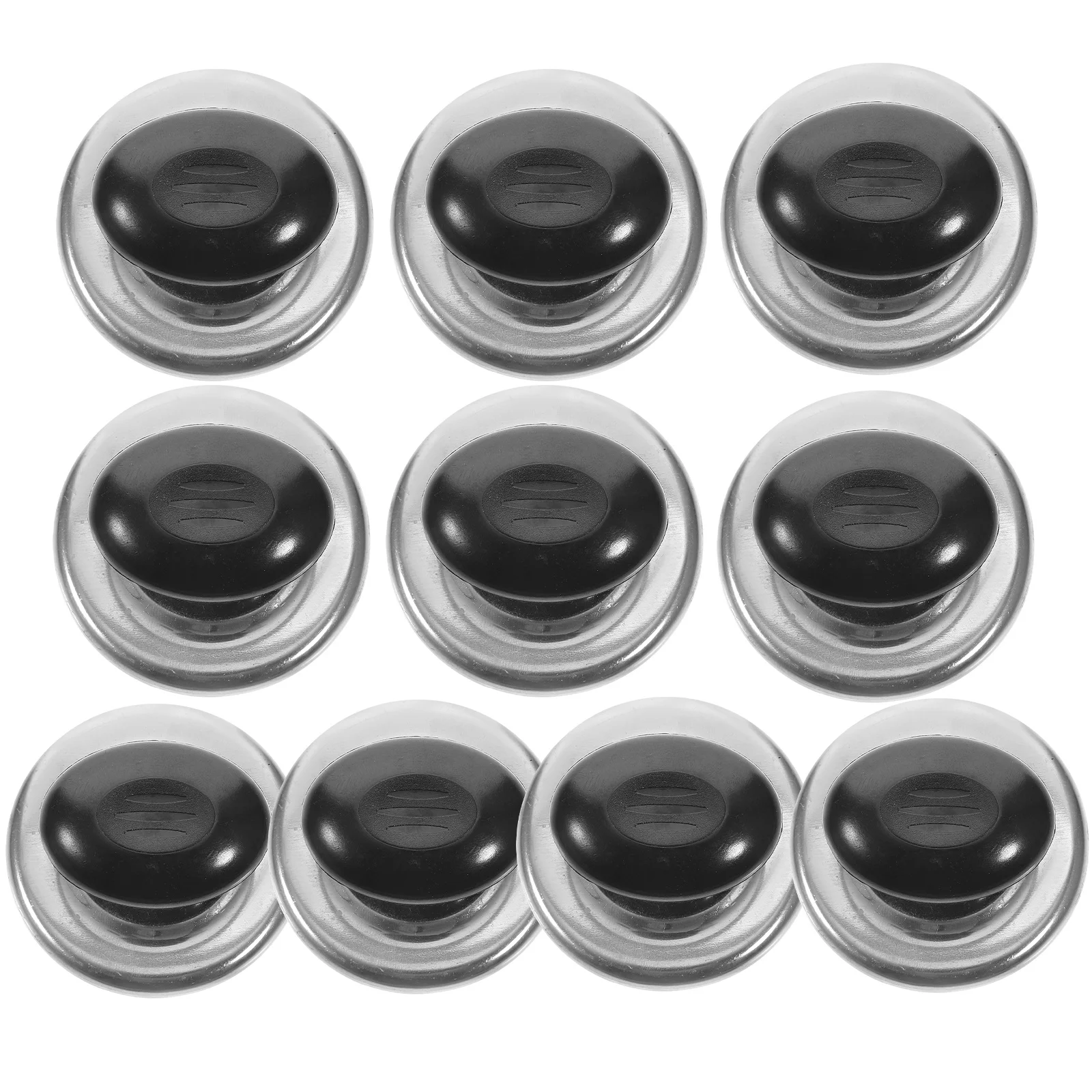 

10Sets Teapot Flute Lid Knob Stainless Steel ABS Copper Comfortable Hand Feeling Kitchen Kettle Lid Handles Kettle Fittings