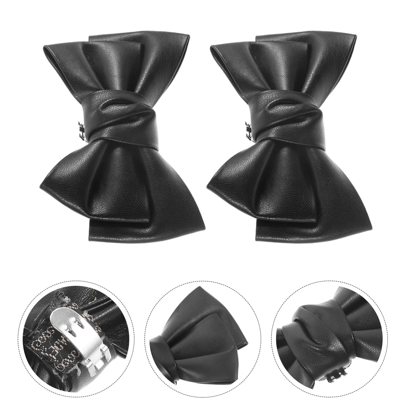 1 ペアクリップ弓靴装飾品亜鉛合金装飾バックル女性のためのハイヒールパンプスブライダルウェディングパーティー靴