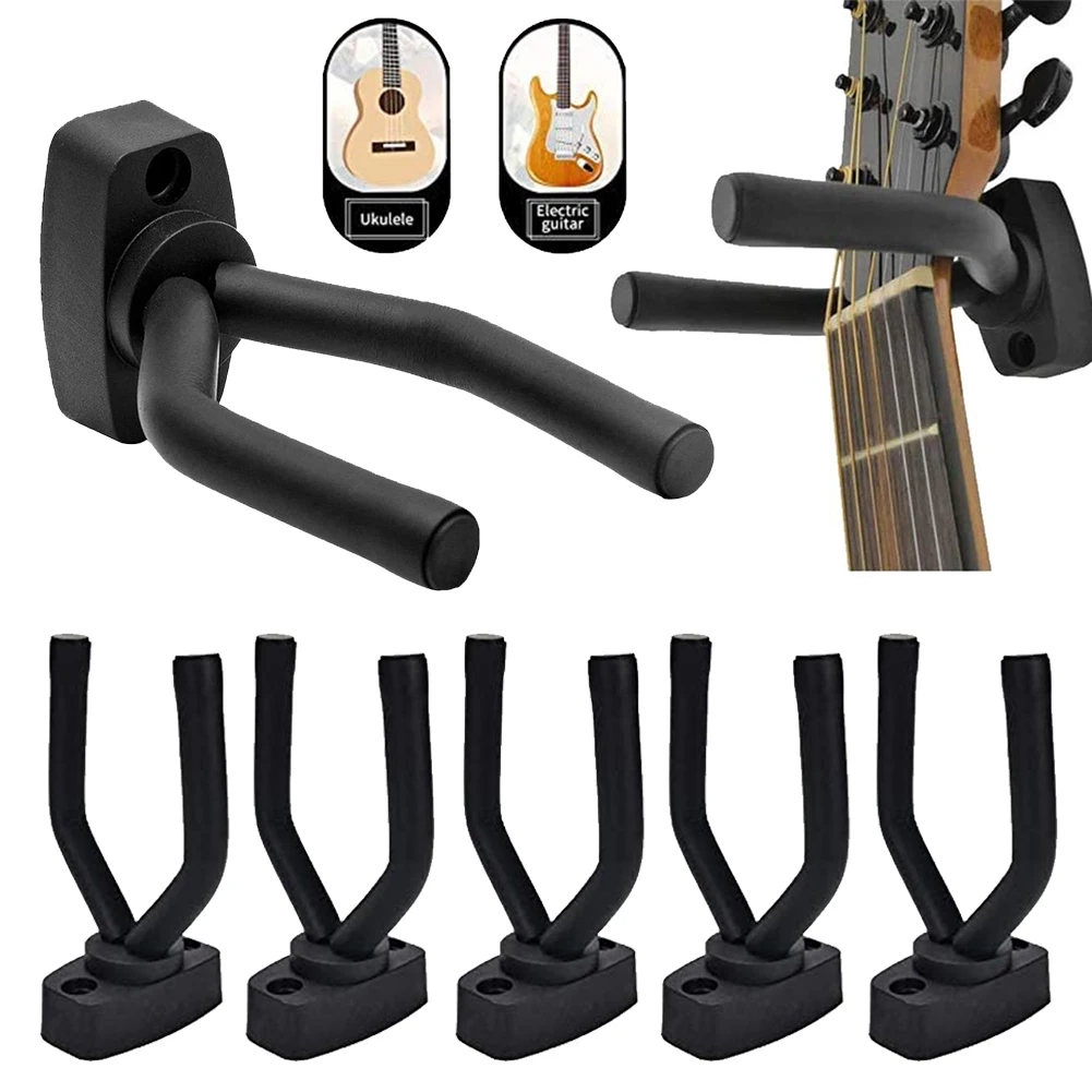 Wall Mount Guitar Hanger Hook Non-slip Holder Stand for Acoustic Guitar Ukulele Violin Bass Guitar Parts Instrument Accessories