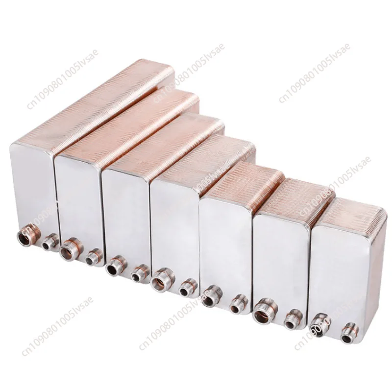 Brazed plate heat exchanger 0.5/1/1.5/2/3/5/6/8/10 horse stainless steel plate for double system exchanger