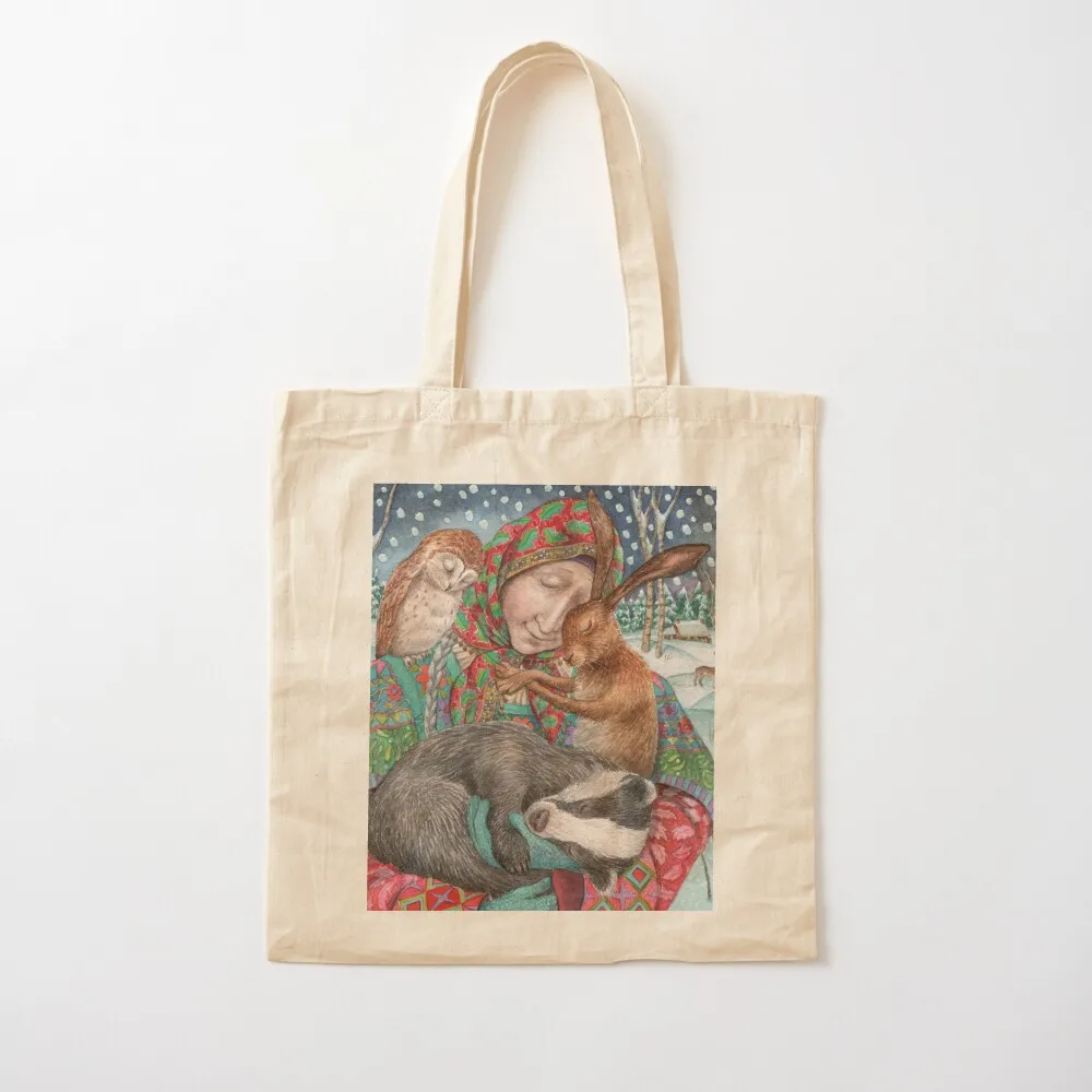 

In the Arms of Grace Tote Bag bags luxury women Canvas stote bag Canvas Tote Bag