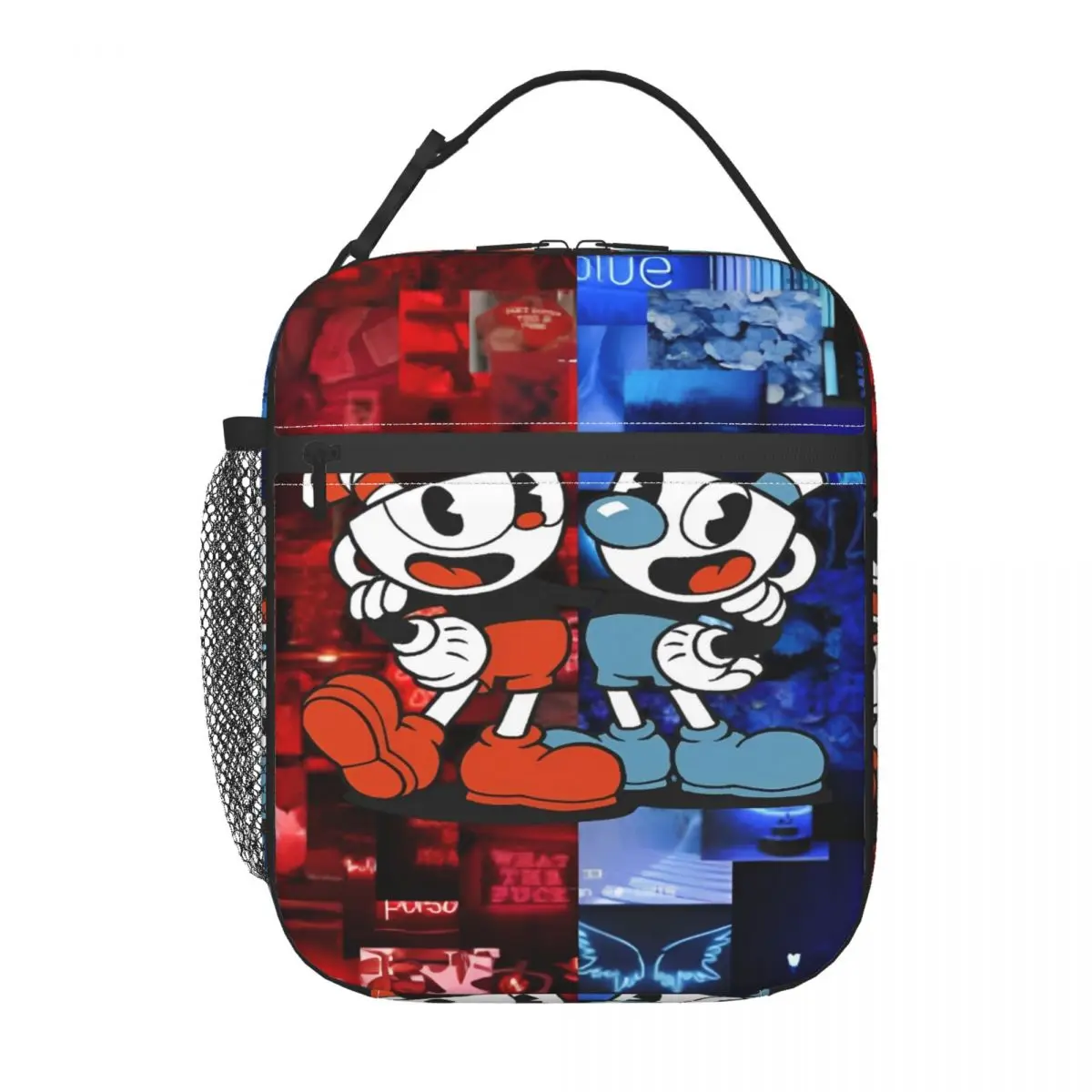 

Изолированная сумка для обеда Cuphead And Mugman, сумка для еды, портативный холодильник, термокоробки для обеда для работы