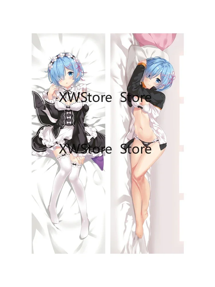 

New Style Dakimakura Kara Hajimeru Isekai Seikatsu S Rem & Ram Emilia Body Pillowcas Cushion Cover Bed Decor Gift