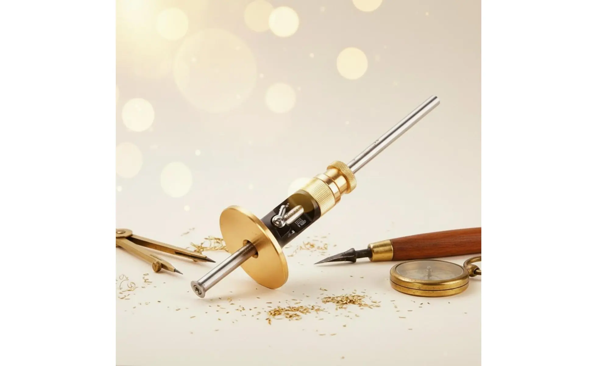 Fine-Tune Marking Gauge Long-Lasting Construction European & Design Scriber Wheel Marking Gauge Replaceable Blade Scribing Tool Fine-Tune Marking Gauge Long-Lasting Construction European & Design Scriber Wheel Marking Gauge Replaceable Blade Scribing Tool