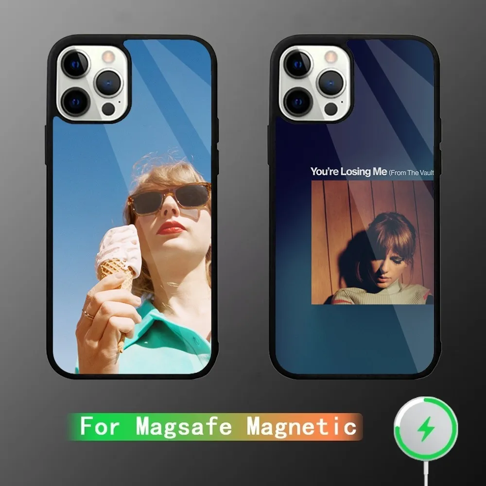 Tay-lor-SwiftS Hot Singer T.S Phone Case For iPhone 15,14,13,12,11,Plus,Pro,Max Mini Magsafe Magnetic Wireless Charging