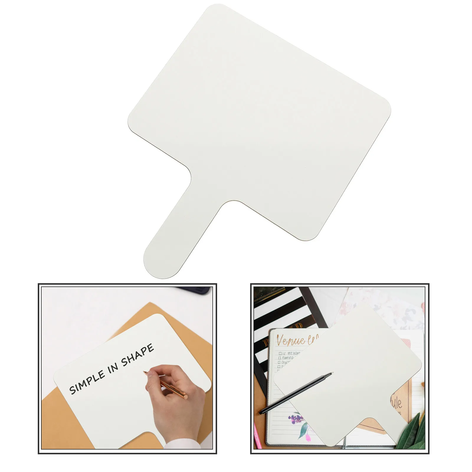 Dry Erase Answer Paddle Double Sided Handheld Whiteboard for Students Classroom Voting Icebreaker Questions Rating Reusable