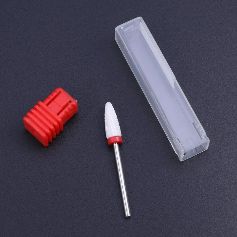 5pcs Ceramic Rotate Nail Drill Bits Cuticle Cutter Milling Machine Apparatus for Manicure Accessories Gel Remover Nail Tool