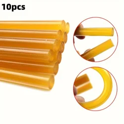 10pcs 0.7*27cm Strong Adhesive Yellow Glue Sticks For Easy Paintless Dent Removal - Professional Use Compatible