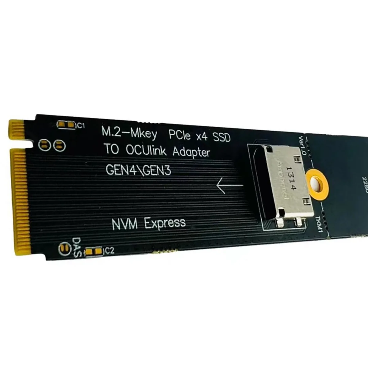 M.2 M-Key PCIe X4 SSD к U.2 OCUlink SFF-8612 адаптер Gen4/Gen3 для 2,5 дюймового NVME U.2(SFF 8639)SSD PCI-E NGFF карта Riser