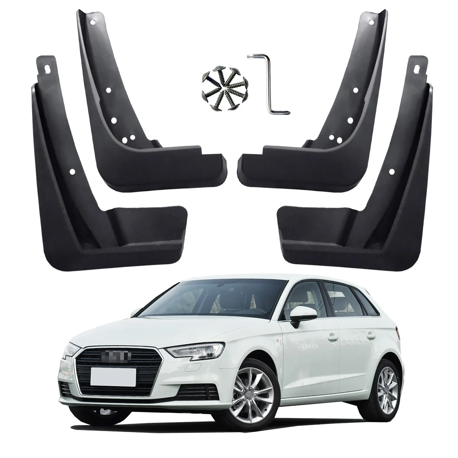 For Audi A3 Hatchback Regular Edition Mud Flaps Splash Guards Audi A3 Hatchback Mudguards 4pcs 2016-2020
