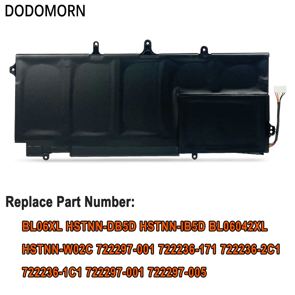 DODOMORN BL06XL Laptop Battery For HP Elitebook Folio 1040 G1 G2 Series HSTNN-DB5D HSTNN-IB5D BL06042XL HSTNN-W02C 722297-001