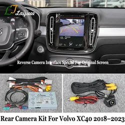 For Volvo XC40 2018~2023 OEM Screen Plug and Play HD Night Vision Parking aid Rear backup Camera & Video Decoding Interface Kit