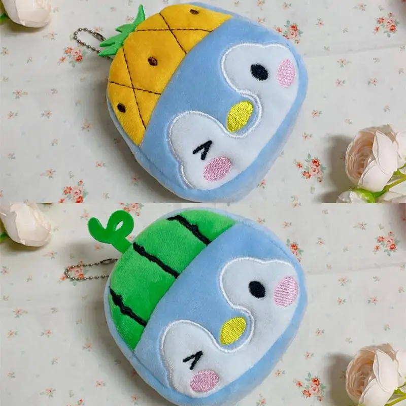 1 pz simpatico peluche pinguino portamonete ciondolo portachiavi kawaii cartone animato creativo pinguino sacchetto di immagazzinaggio vari ciondoli portafoglio regali