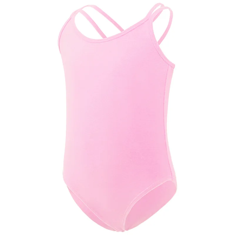 

Children's Body Shaping Costumes Girls' Double-strap One-piece Suits Grade Examination Closed Crotch Performance Costumes
