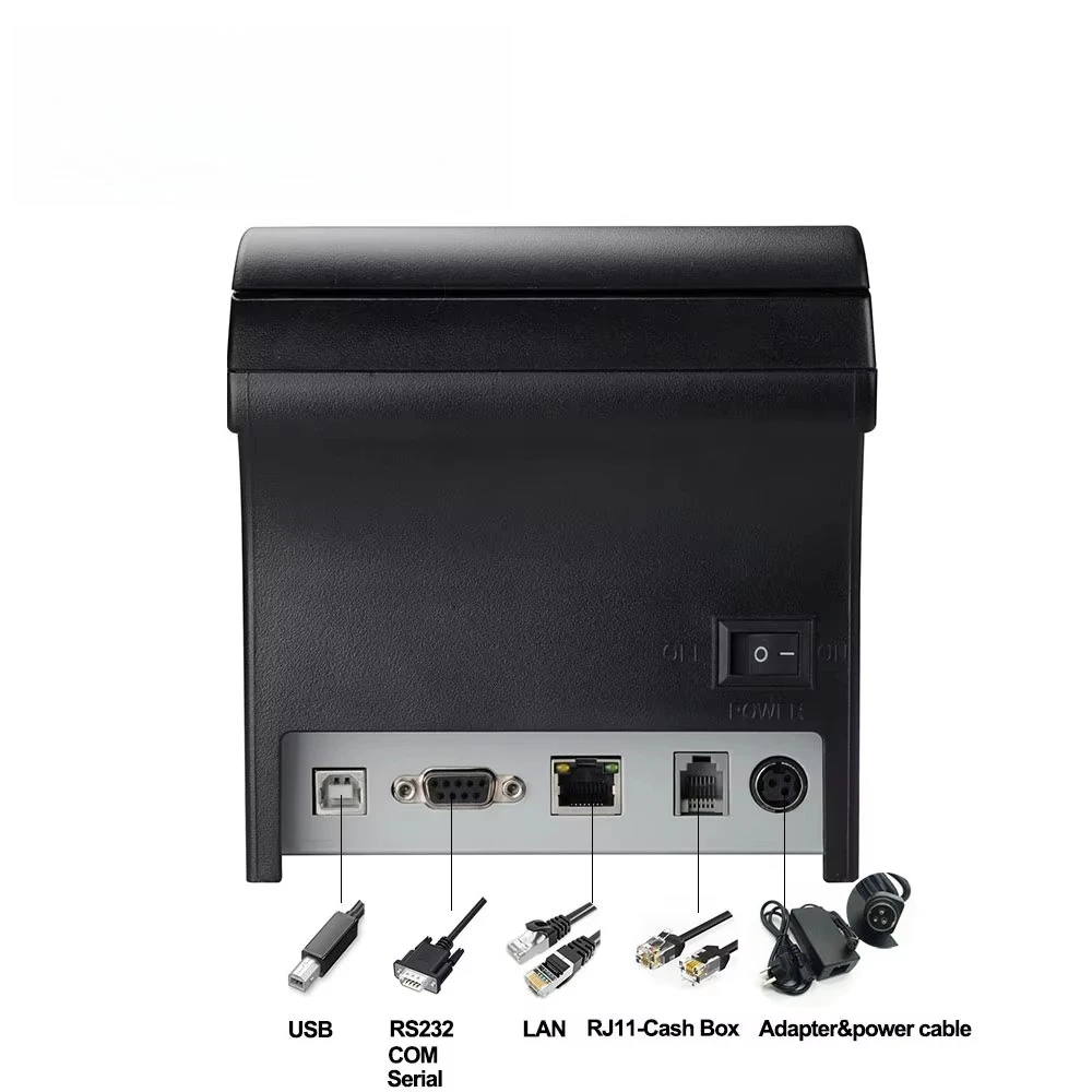 New 80mm Thermal Receipt Printer With Uv Money Detector Cash Detector Bill Ticket Printer