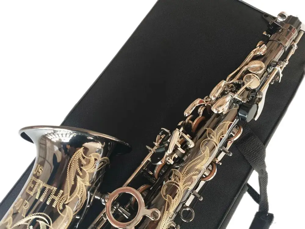 2023 Alto sax Germany JK SX90R Keilwerth Saxophone Black Nickel Silver Alloy Alto Sax Brass Musical Instrument Mouthpiece Copy