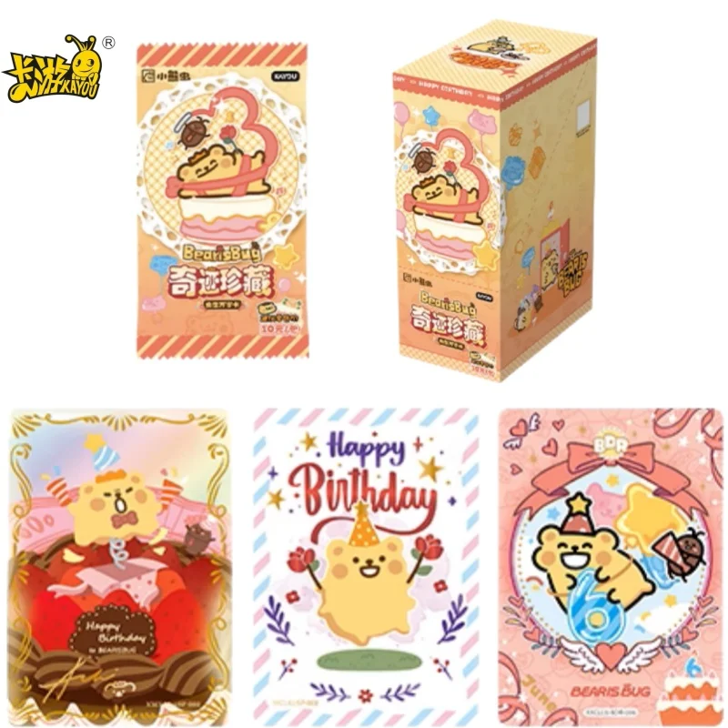 

KAYOU натуральная карта Cub Bug Long Live The Miracle Treasure Worm Card анимационная мультяшная игровая коллекционная карта периферийная игрушка в подарок