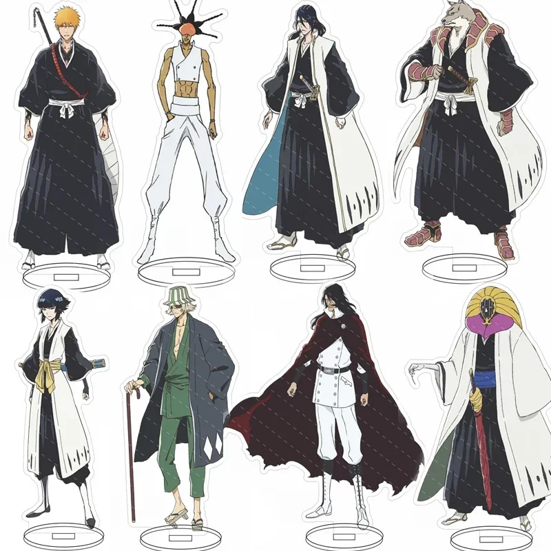 

Anime BLEACH Figure Character Standing Sign Kurosaki Ichigo Double-Sided Acrylic Stands Model Desk Decor Props Gift Fan Collect