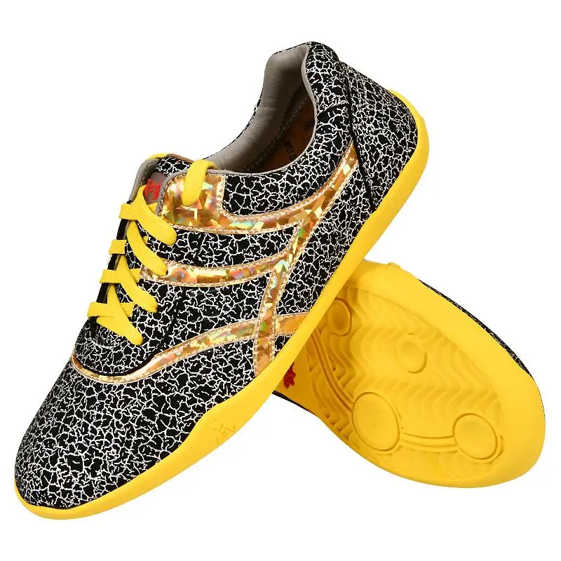 Kung-Fu-Schuhe aus Leder für Tai Chi Wushu, Kampfsporttraining, leichte, rutschfeste Sohle, für Herren und Damen, traditionelle Übungsschuhe
