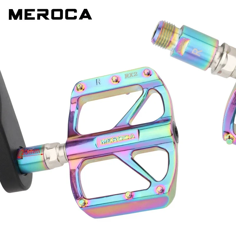 MEROCA Mountain Bike Pedal Extender Chromium Molybdenum Steel Pedals Extended Axis EIEIO Bicycle Parts