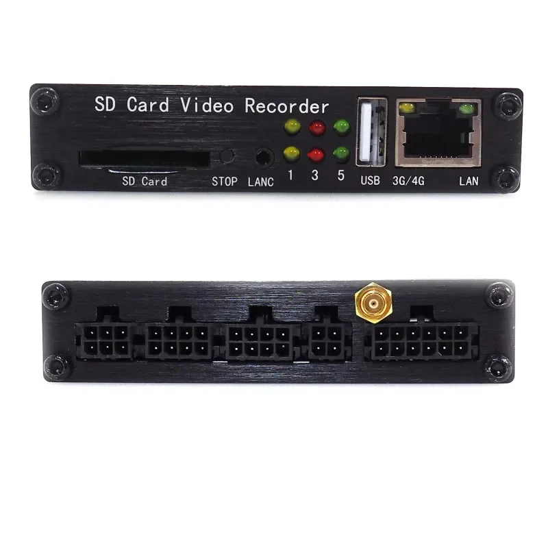 Mini Fahrzeug DVR Auto Bus Lkw 4CH Mobile DVR 4 kanal AHD Kameras Video Recorder GPS Wifi 3G 4G Überwachung Überwachung System