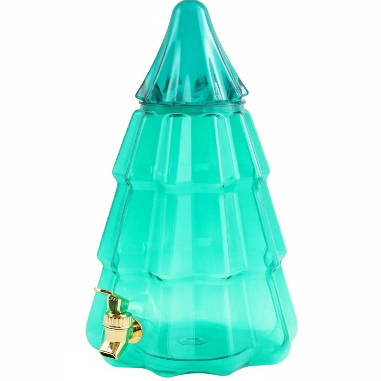 Unique Christmas Juice Bucket Beverage Server 5 Liter for Refrigerator Cold Liquids Only with Leak Resistant Tap Easy Fill