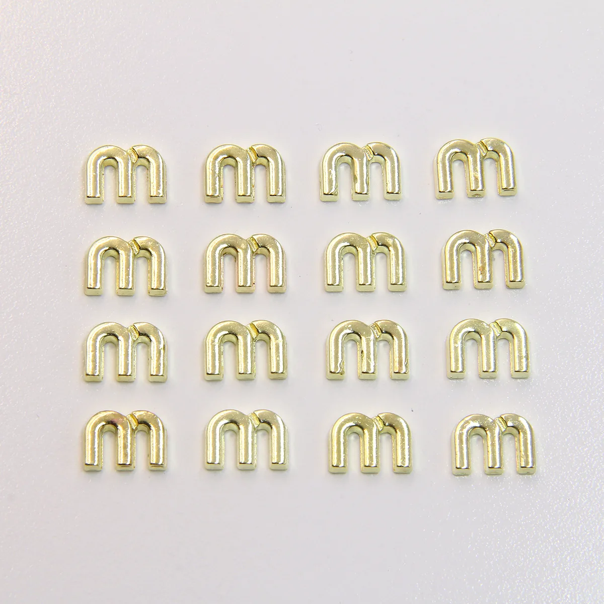 5pcs Industrial Style Three-dimensional Letter Alloy Accessories DIY Earrings Hair Accessories Pendant Charms Material Wholesale