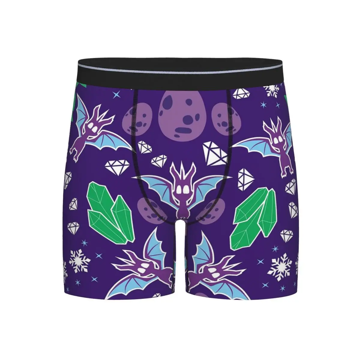 

Long Boxer Underpants Shorts Ice Spyro Panties Men Breathable Underwear for Homme Man Boyfriend Gift