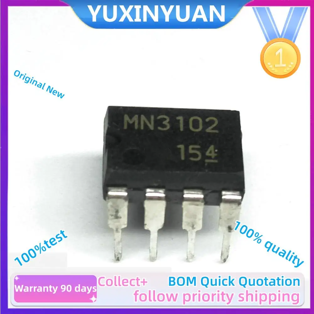 10PCS/LOT 100%New Origianl  MN3207(5PCS) and MN3102(5pcs)  karaoke clock  drive DIP8 100% good into 8 feet