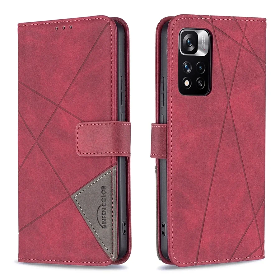 Sarung dompet dengan Slot kartu lipat magnetik, sarung kulit untuk Xiaomi Redmi 13C 12 12C 10C Note 13 12S 11 Pro 10 9 8 7 Poco X5 11T 13T