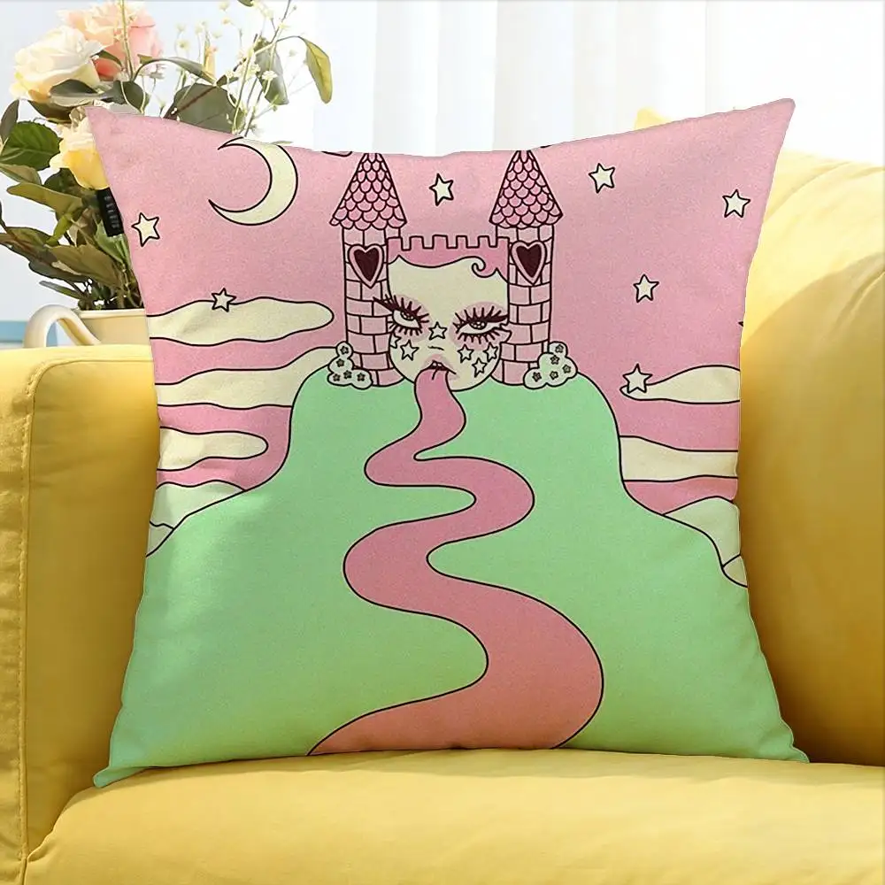Valfre-E Prints A-Art Various Sizes Square Pillow Case For Car Home Bedchamber Decor