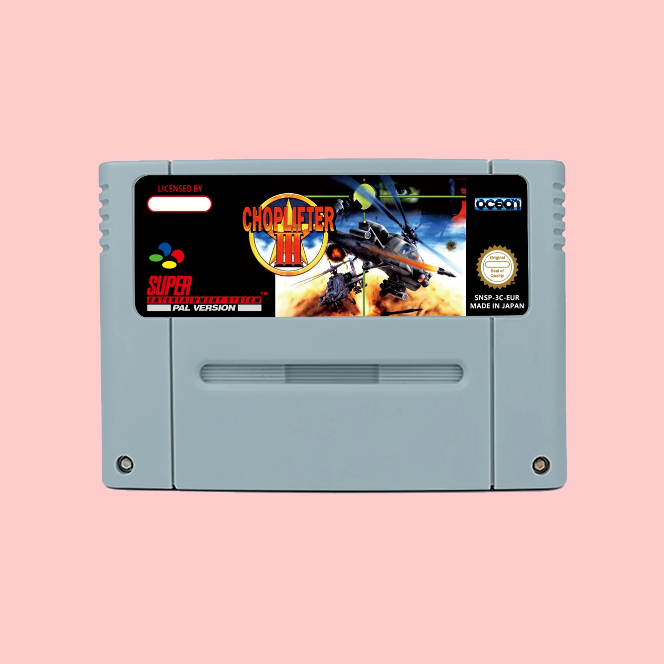 Choplifter III - خرطوشة ألعاب الحركة الإنقاذية لـ SNES 16bit NTSC USA PAL EUR بطاقة وحدات التحكم بالألعاب