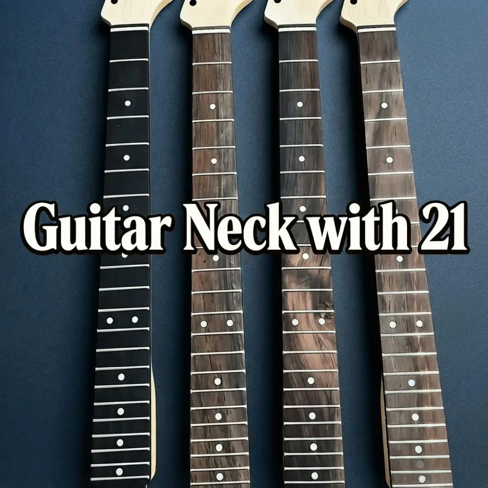 Vintage Bidirectional Adjustable Electric Guitar Neck 21 Rosewood Fingerboard Maple Construction Replacement Part