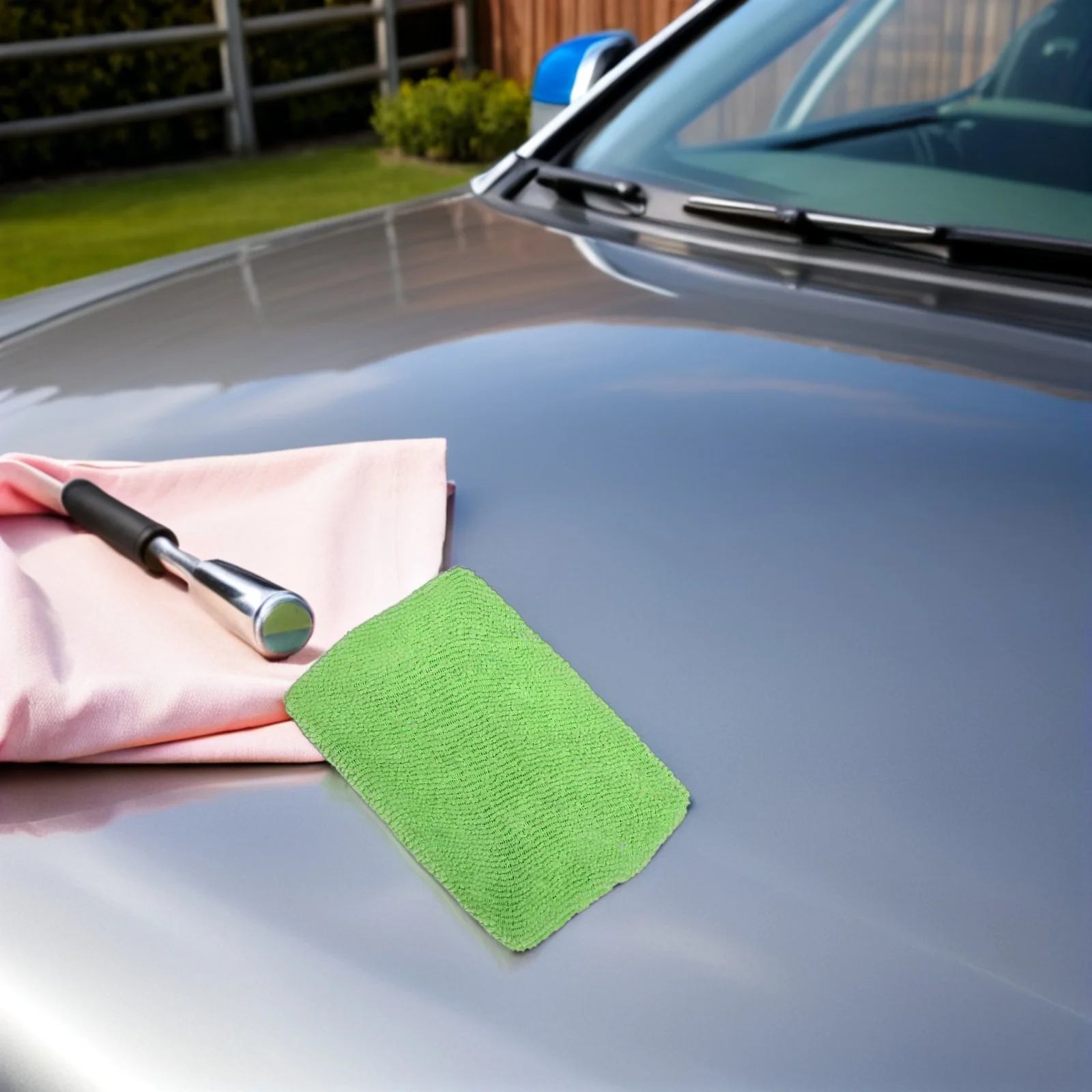 Paño de limpieza de ventanas para coches, 9 Uds., azul oscuro, verde, colores brillantes, accesorios de limpieza de coche duraderos y fiables