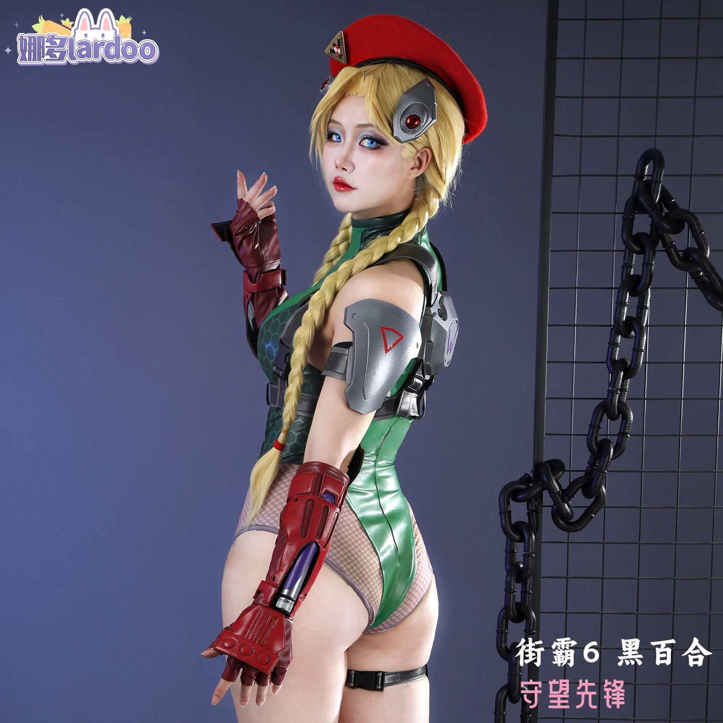 Game Overwatch Street Fighter 6 Cammy White Cosplay Costume Ladies Sexy Jumpsuit Hat Gloves Props Socks Set Halloween Uniform view 3