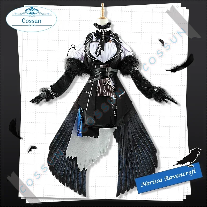 [Customized] YouTuber Hololive Vtuber New Nerissa Ravencroft Cosplay Costume Halloween Outfits Women Dress