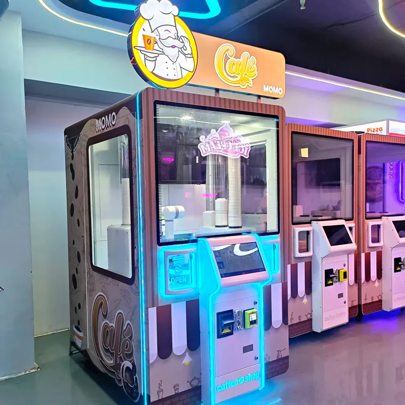 Instant Coffee Vending Machine Floor Standing Card Reader Remote Sales Statistic Shopping Mall Beverage Vending Unit