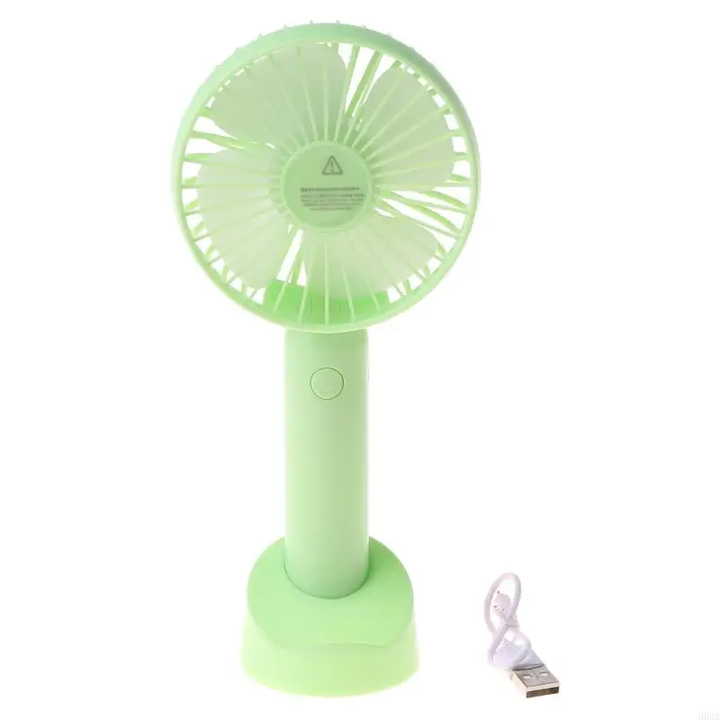 D0AB mini ventilador portátil portátil portátil escritorio enfriamiento baterías recargables con
