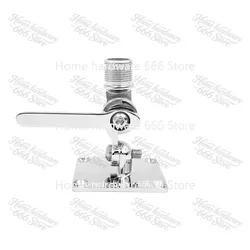 Marine VHF Antenna Mount, Dual Axis, Heavy Duty Ratchet Mount, Adjustable Base for Boats, Rowing Accessories, Stainless Steel